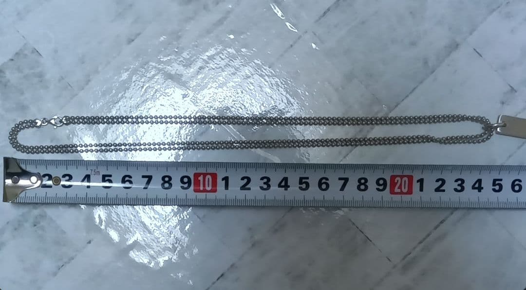 GUCCI プレート 純正ダブルチェーン ネックレス 24g SILVER925