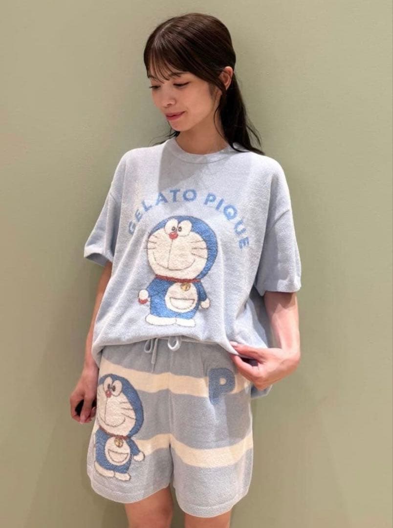 【新品】gelato pique♡ドラえもん★プルオーバー&ショートパンツセット