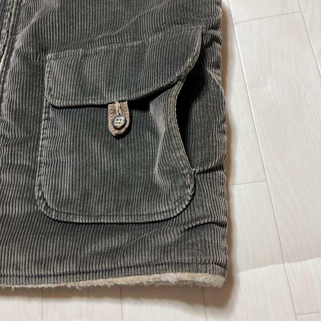 70's シルトン 裏ボア コーデュロイ ベルト ボア TALON ZIP 丈短