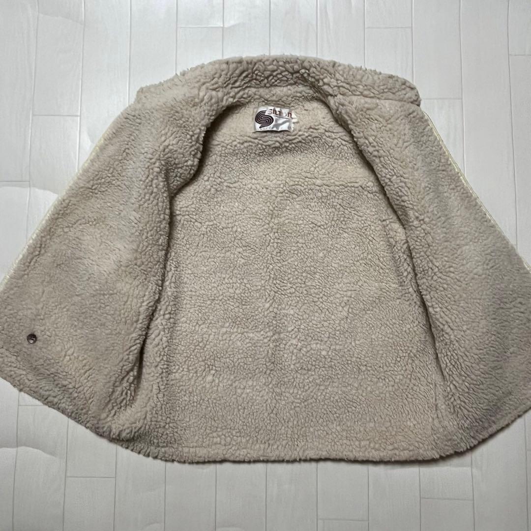 70's シルトン 裏ボア コーデュロイ ベルト ボア TALON ZIP 丈短