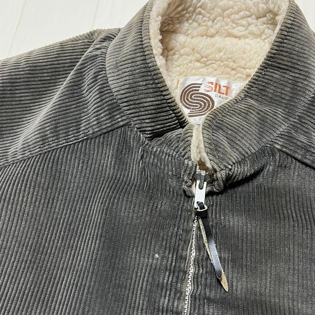 70's シルトン 裏ボア コーデュロイ ベルト ボア TALON ZIP 丈短