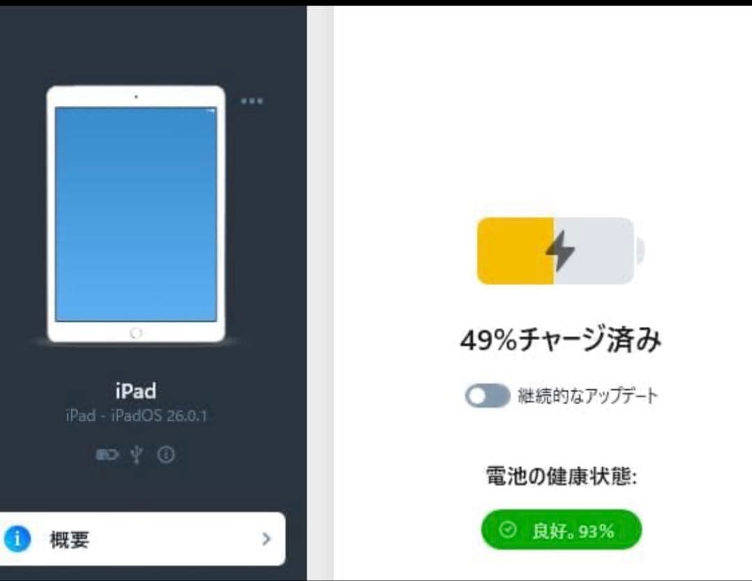 iPad 第8世代 32GB SIMフリー 美品 バッテリー93% 値下げ不可