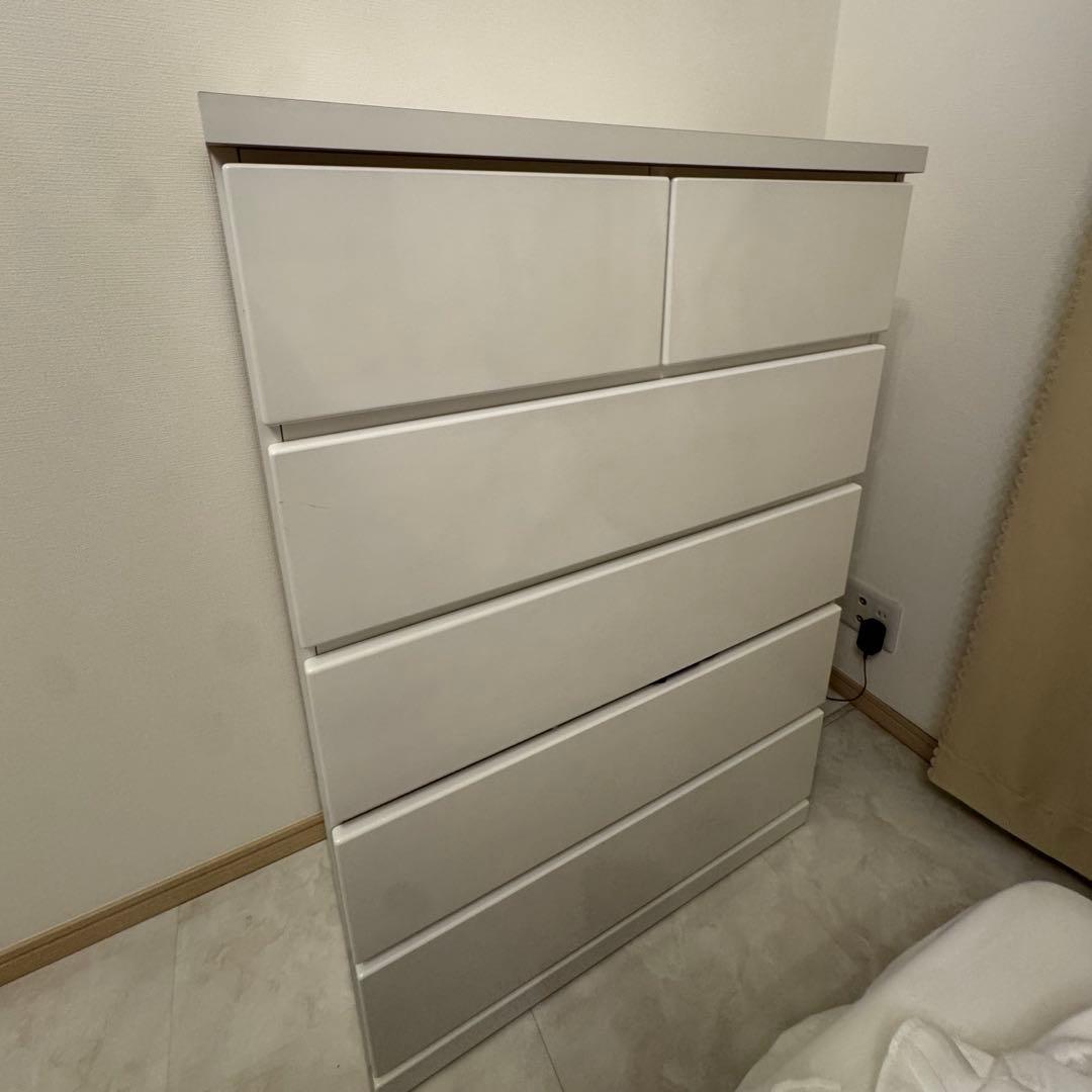 タンス　チェスト　ホワイト　衣装タンス