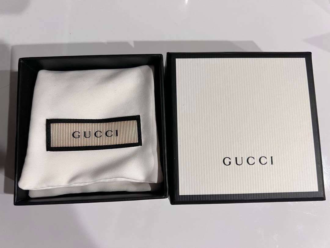 GUCCI/グッチ Gプレート ネックレス シルバー