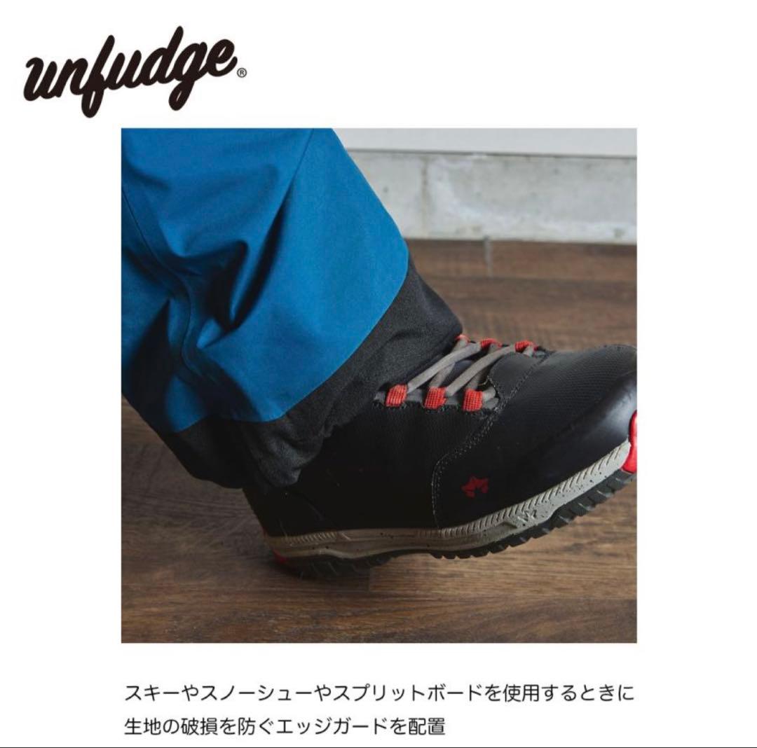 unfudge GENTLE BIB PANTS ブラック Lサイズ 25-26