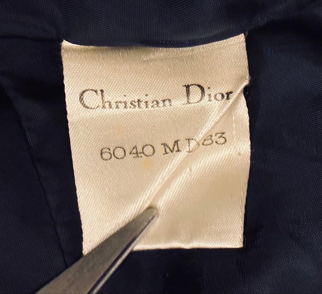 Christian Dior クリスチャンディオール　ロングコート　紺　L