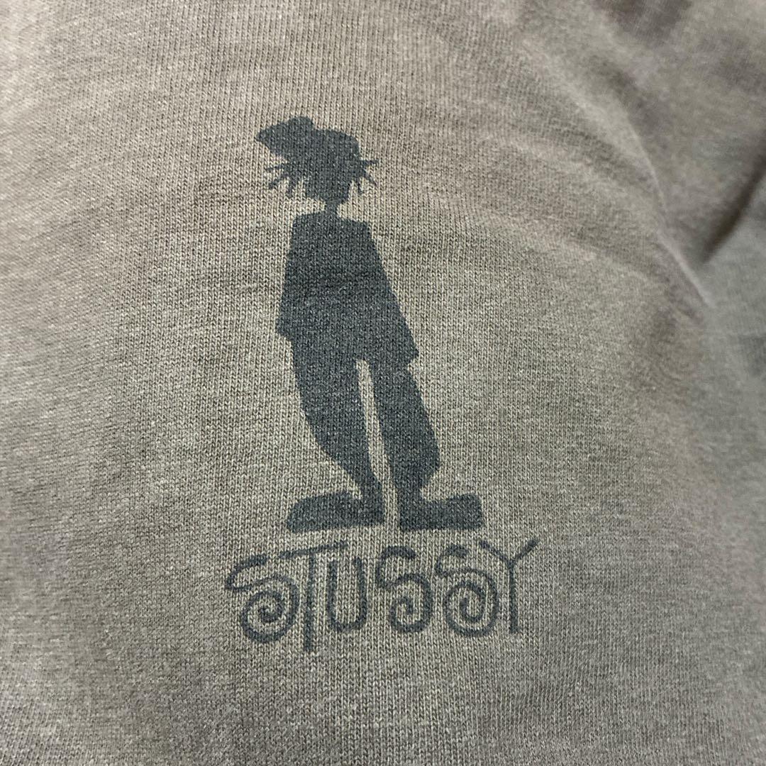 old stussy 80s 黒タグ Tシャツ USA製　シャドーマン　激レア