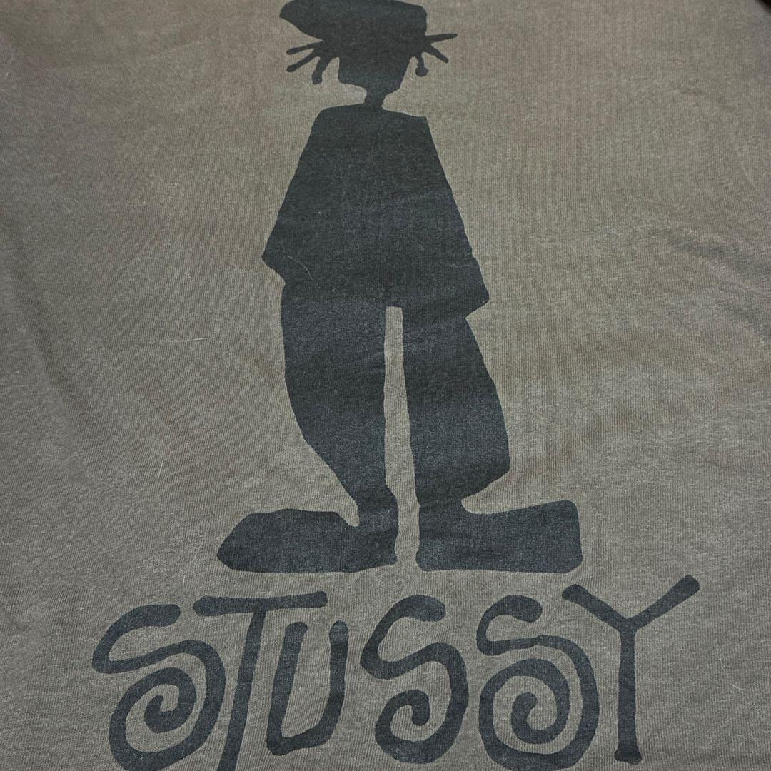 old stussy 80s 黒タグ Tシャツ USA製　シャドーマン　激レア