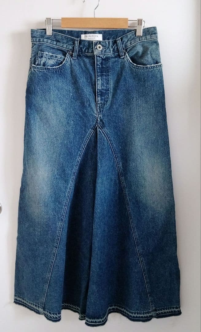 美品【FRAMe WORK × JOHNBUL】 デニムロングスカート M