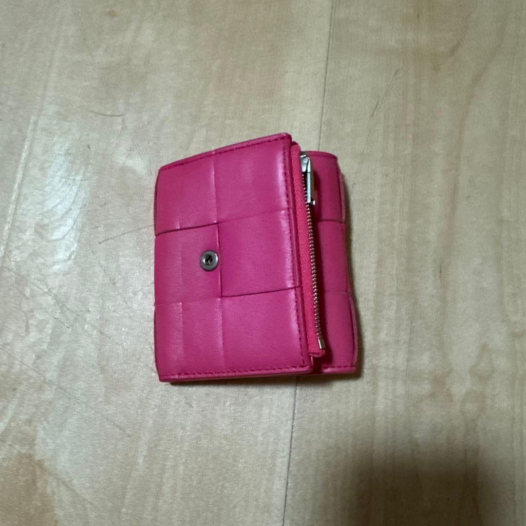 BOTTEGA VENETA ボッテガヴェネタ ミニ財布 ボンボン ピンク