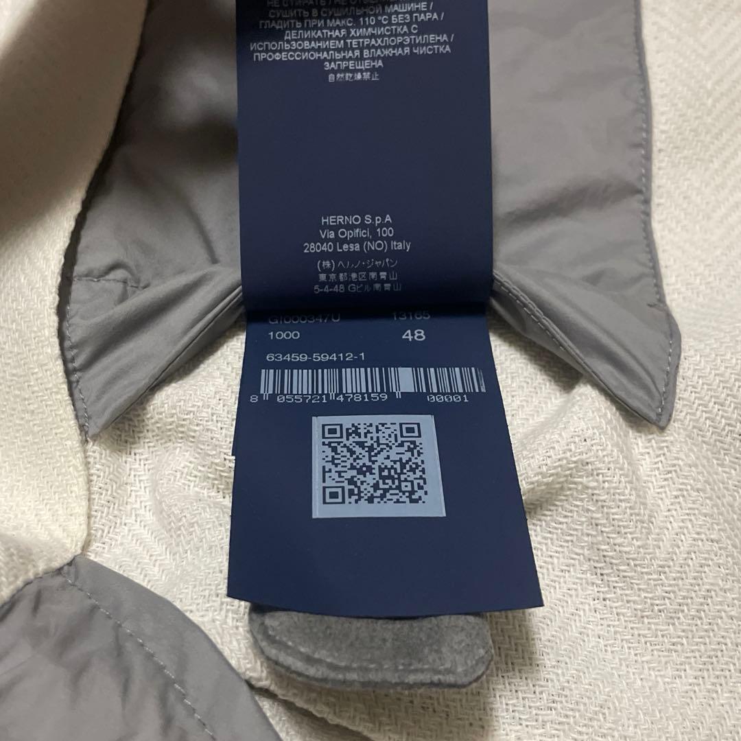 良品　HERNO ヘルノ　デザインシャツジャケット　イタリア製
