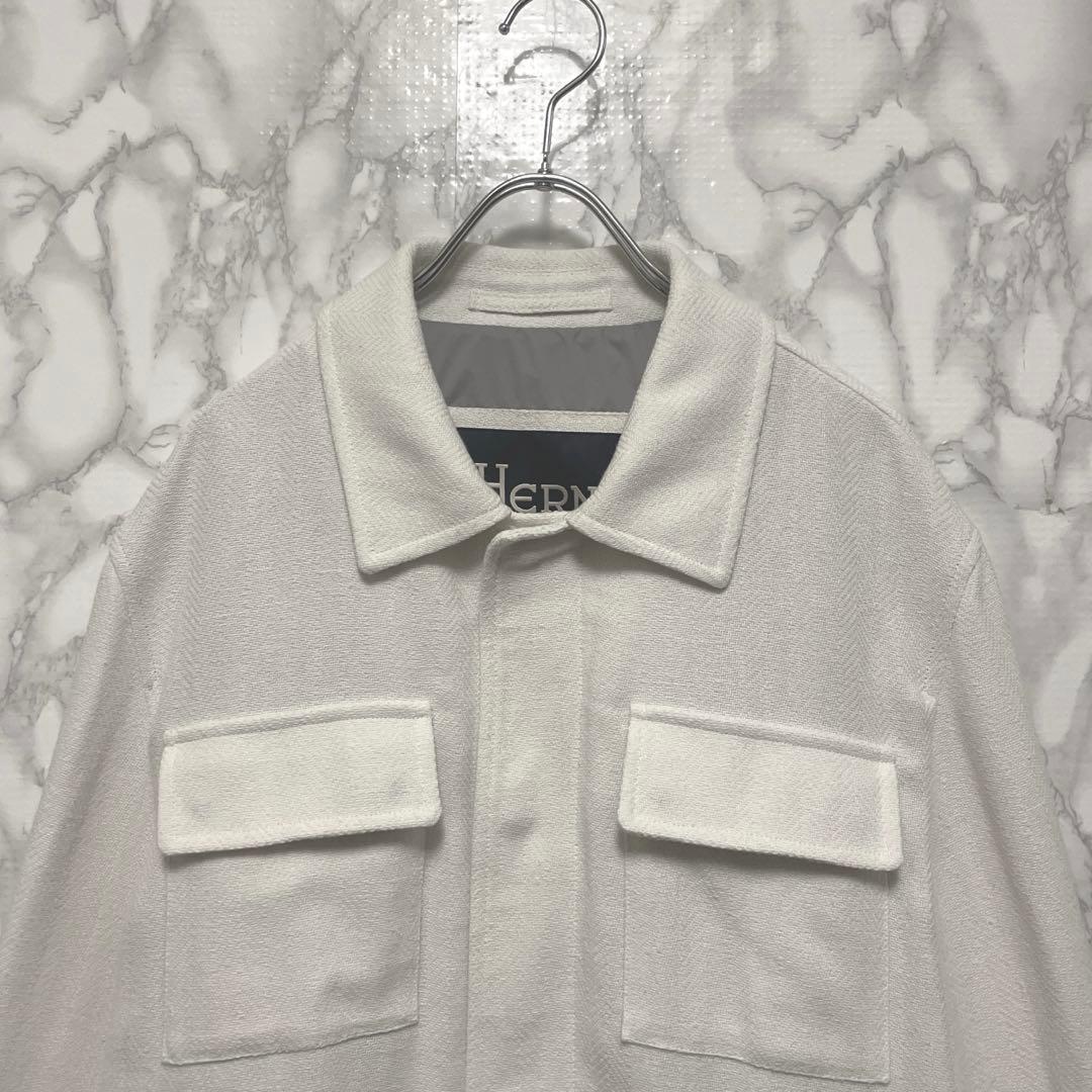 良品　HERNO ヘルノ　デザインシャツジャケット　イタリア製