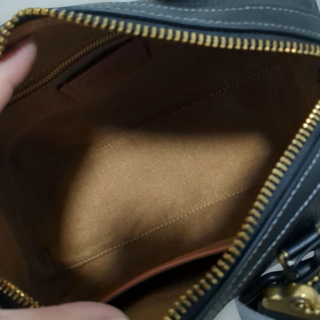 新品 COACH ルビーサッチェル25 ブラック ミニボストンバッグ