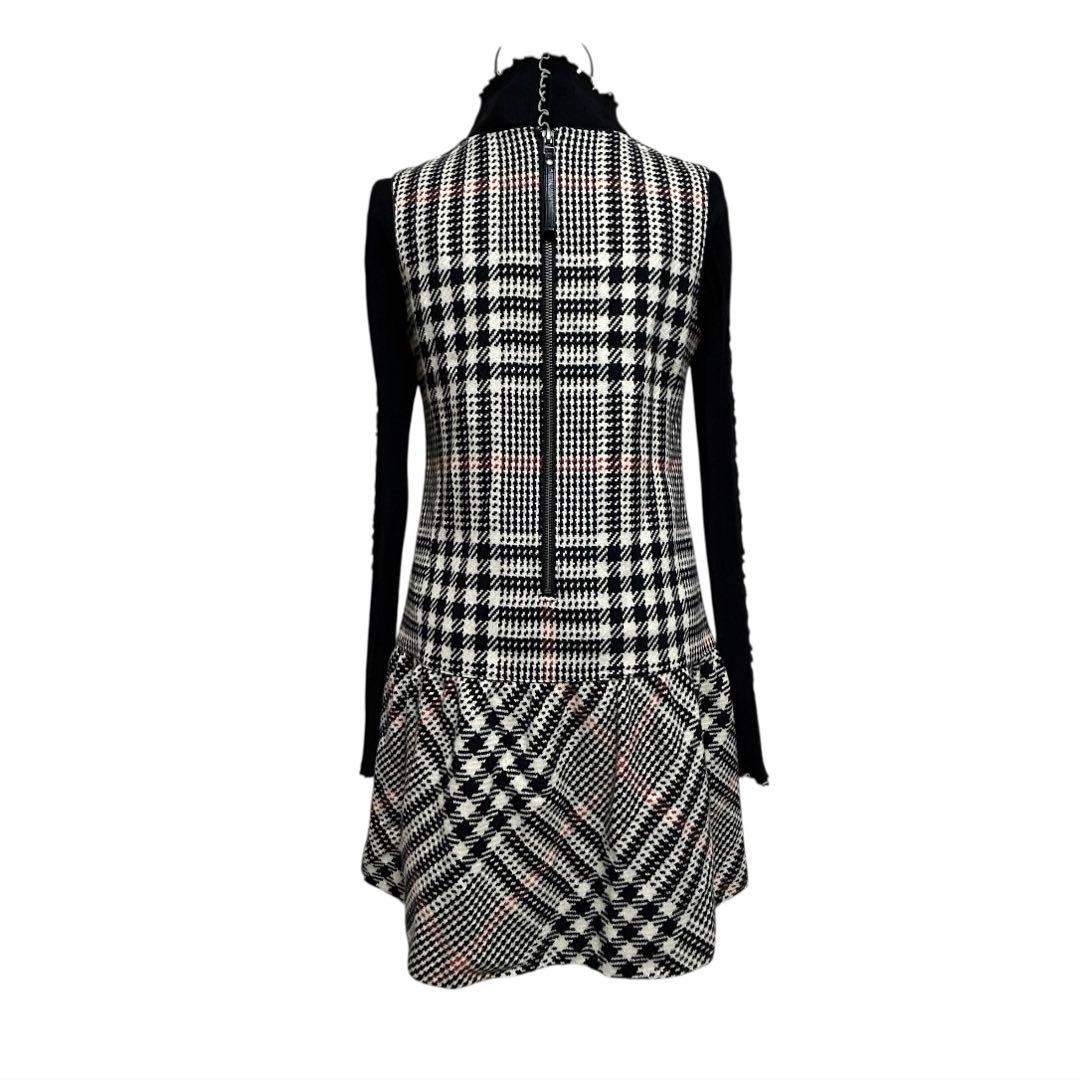 BURBERRY BLUE LABEL チェック ウール ワンピース