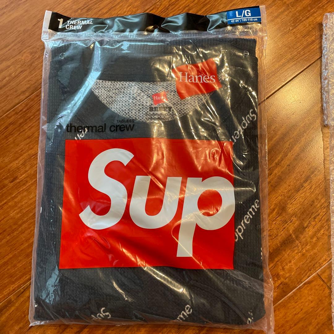 Supreme サーマルクルー Tシャツ Lサイズ