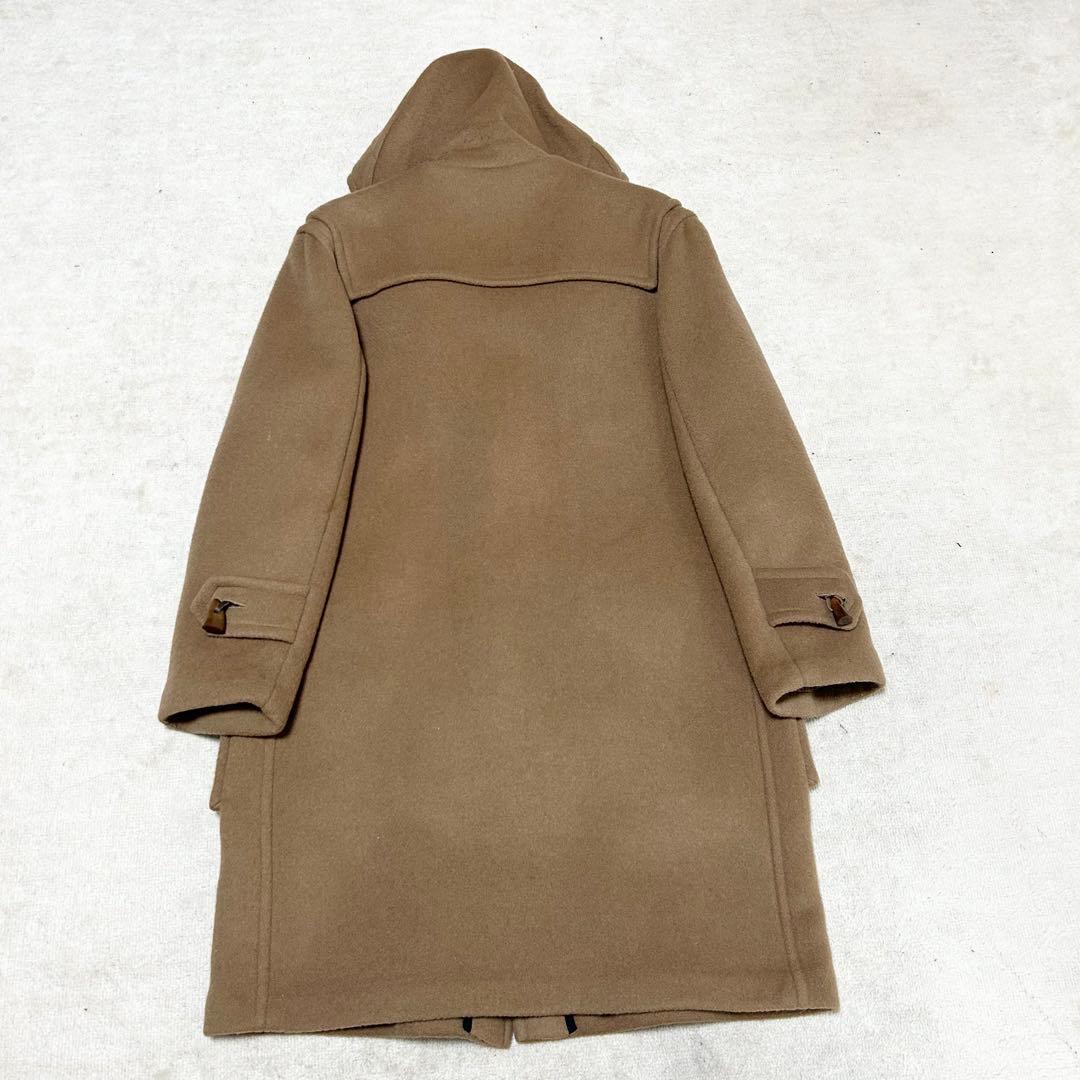 極美品　バーバリーロンドン　ロングダッフルコート　ウール　ノバチェック　キャメル