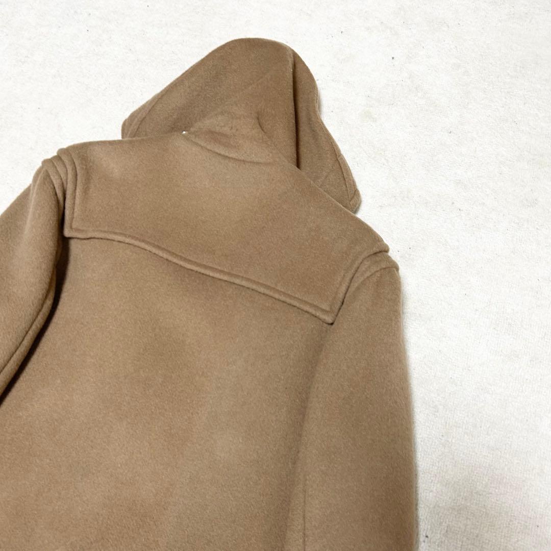極美品　バーバリーロンドン　ロングダッフルコート　ウール　ノバチェック　キャメル