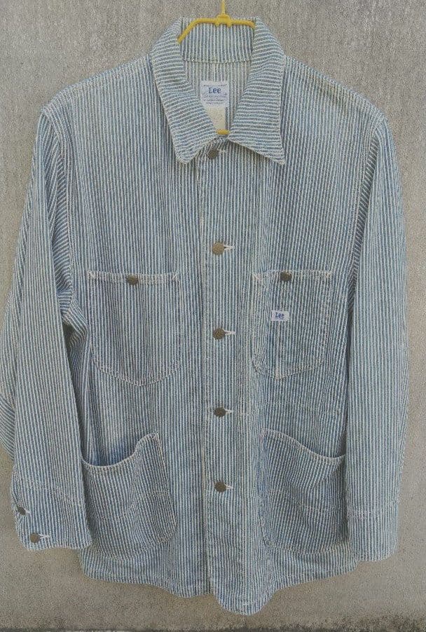【Lee】復刻９１－Ｊ　ヒッコリー カバーオール　ロングL　ハウスタグ　M