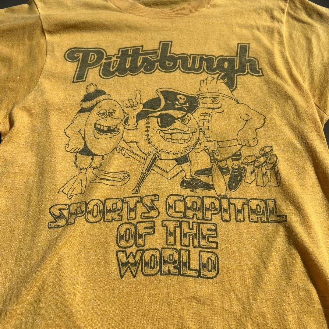 シングルステッチ 染み込み キモキャラ 70s 〜 80s USA製 Tシャツ