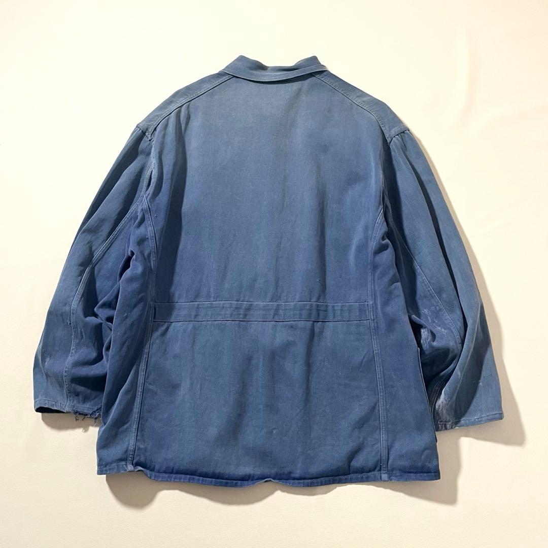 【60s】フレンチ ワーク　カバーオール　ジャケット　SANFOR社製　ブルー