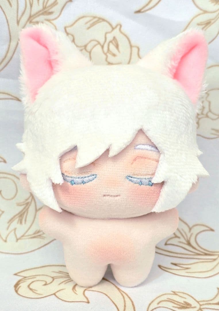 自作 無属性 ぬいぐるみ 白猫くん 10cm
