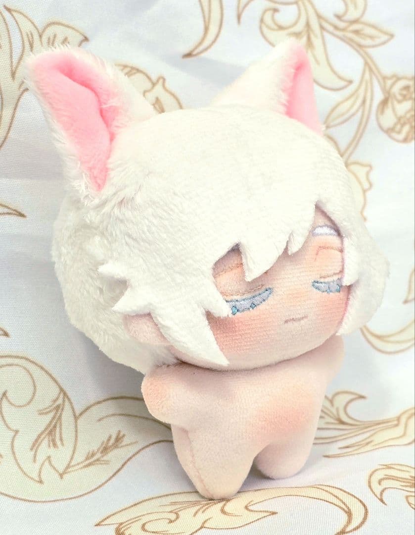 自作 無属性 ぬいぐるみ 白猫くん 10cm