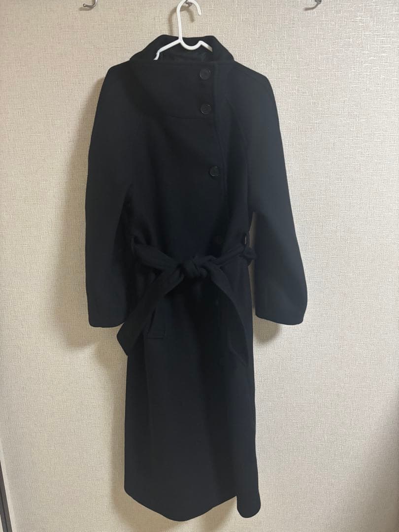 ZARA 2026 ウール製ハイネックロングコート