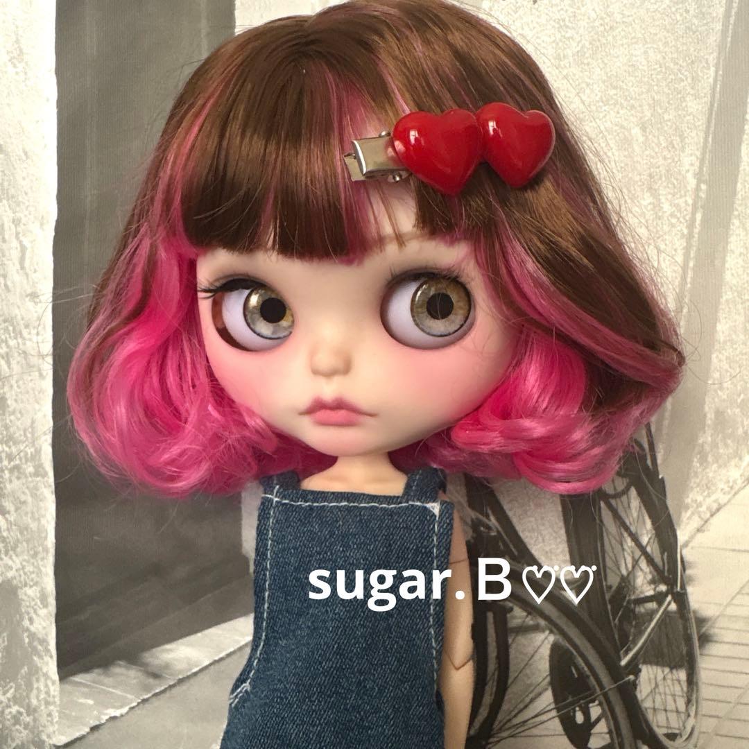 moila♡♡ アイシードールカスタム❤︎ブラウン×ピンク❤︎