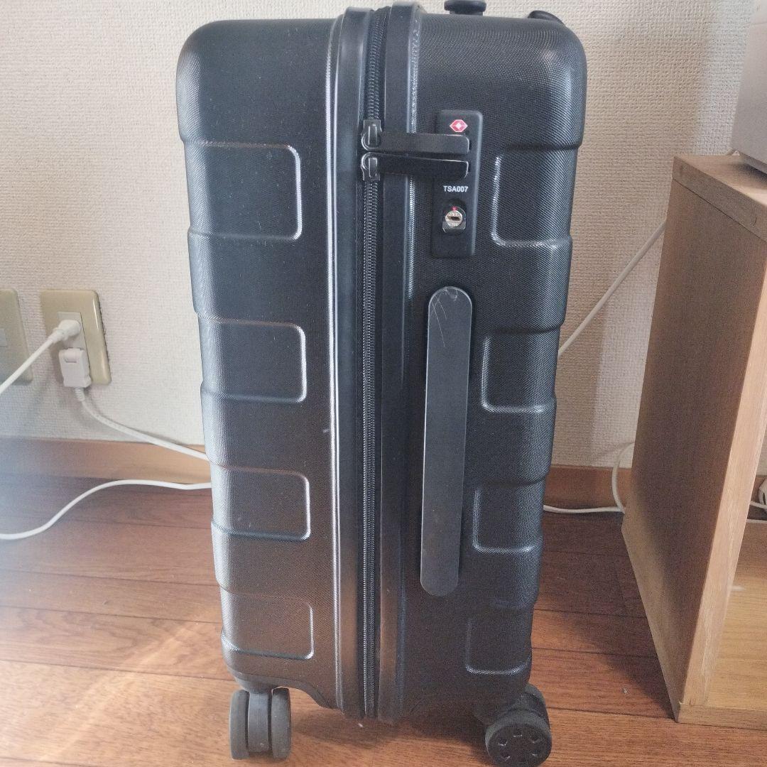 無印良品 35L ブラックキャリーケース TSAロック付き