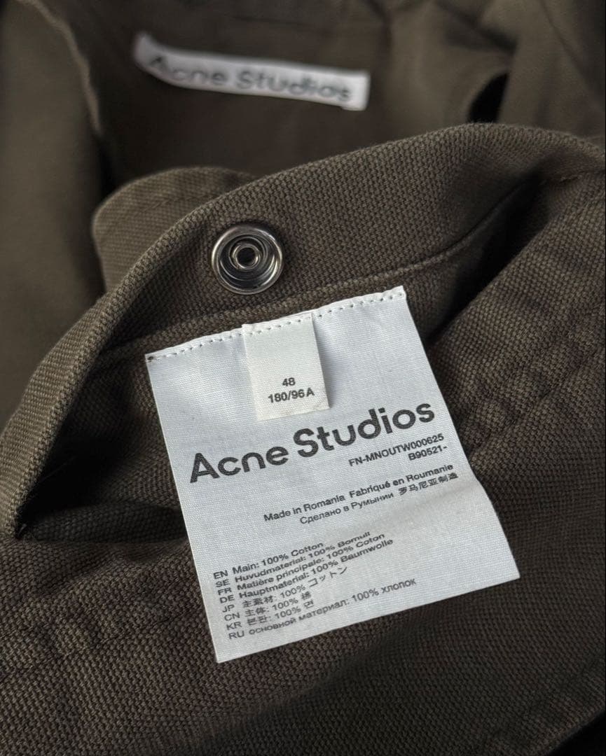 【Acne Studios】フーデッドモッズコート / オリーブ