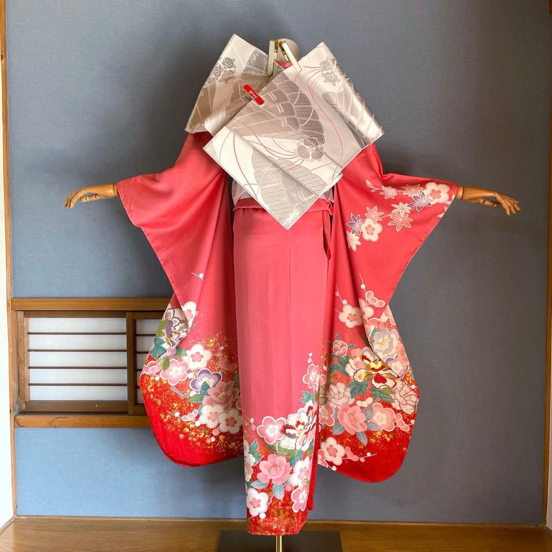振袖フルセット　新品　未使用　金彩友禅　成人式振袖　振袖　裄丈68 ➕サイズ