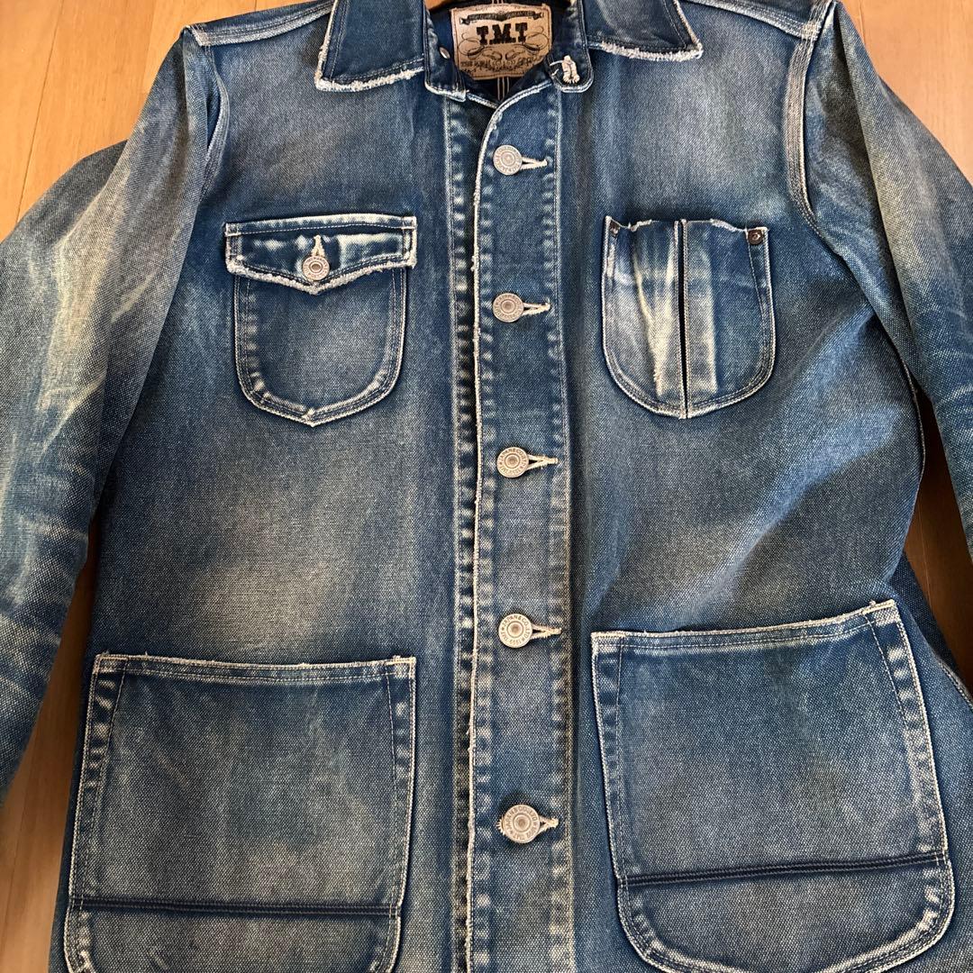 TMT インディゴキャンバスカバーオール(VINTAGE FINISHED)
