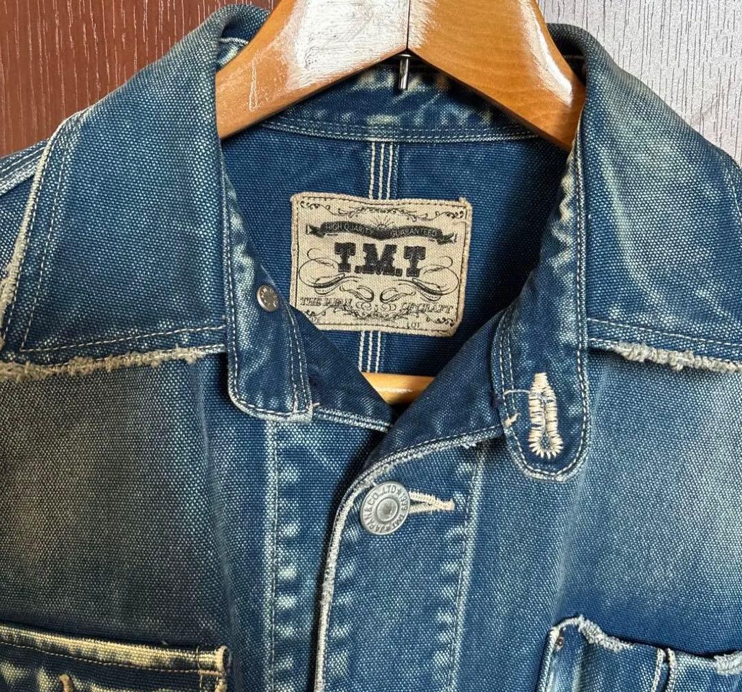 TMT インディゴキャンバスカバーオール(VINTAGE FINISHED)