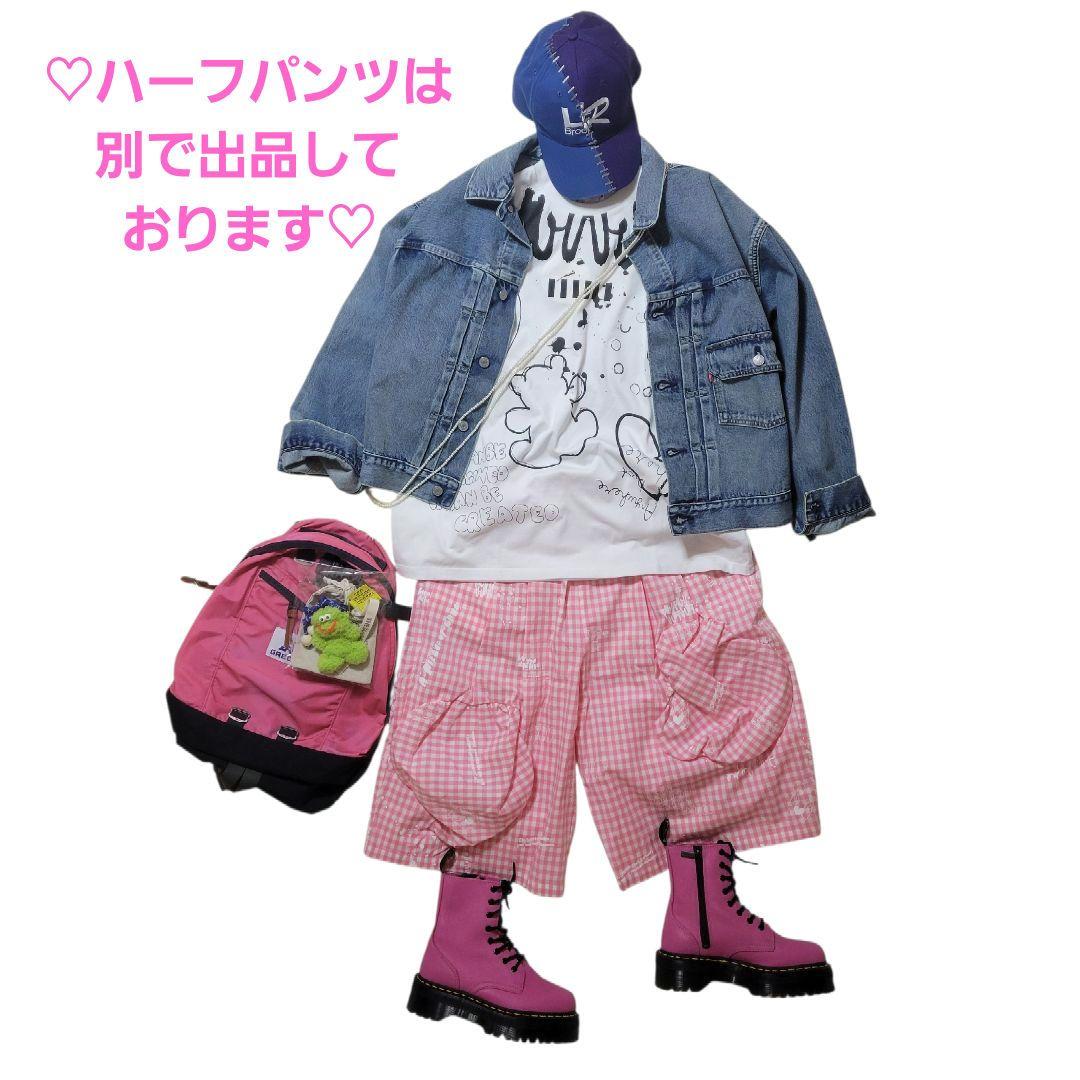 ♡大人F2♡2026SS♡フランキーグロウ♡ビッグプリント Tシャツ WHITE