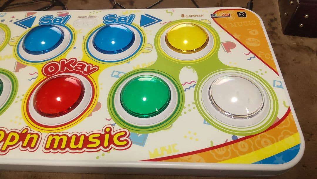 ポップンミュージック プレミアムコントローラー 完動品 低ストローク