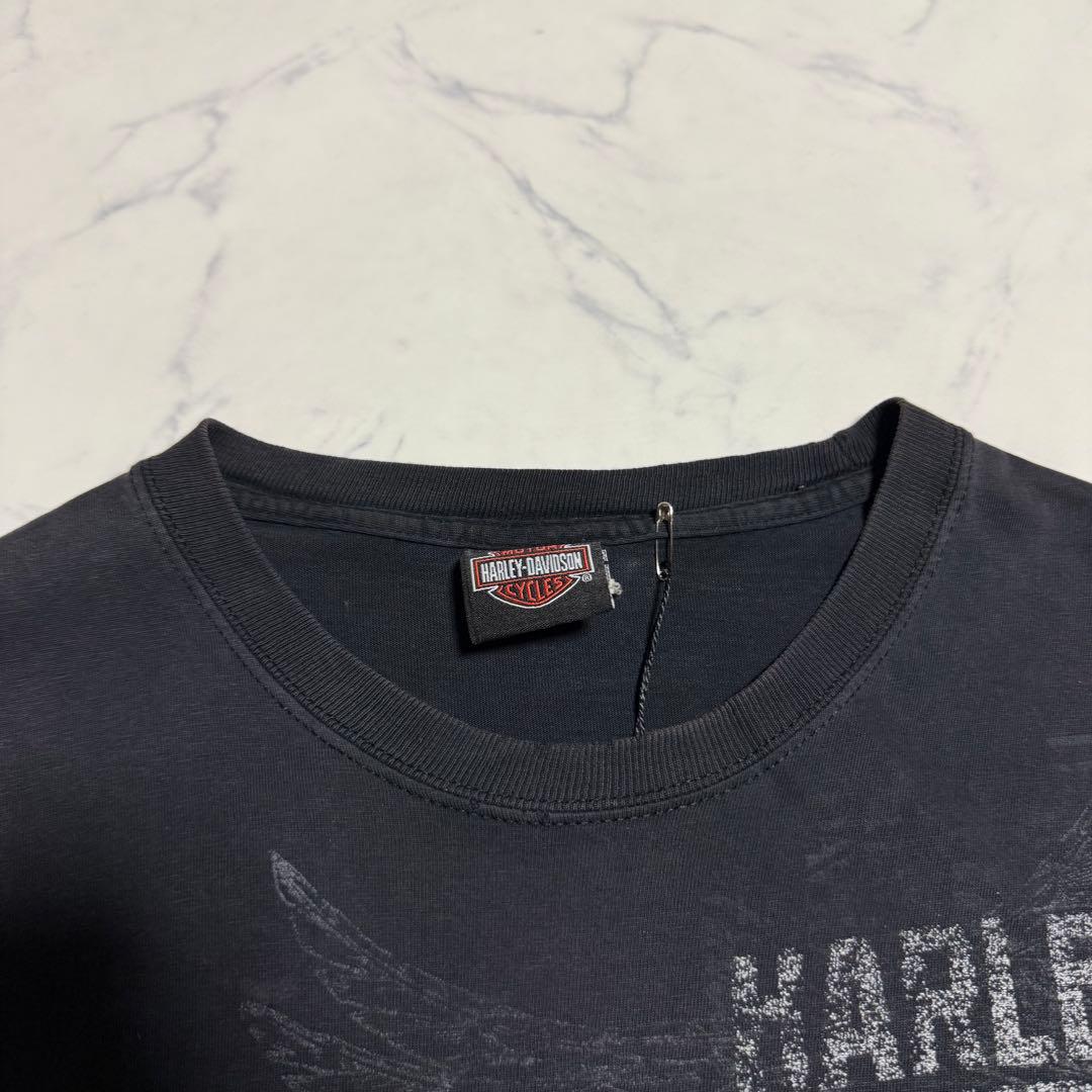 【即発送】00s ハーレーダビットソン 半袖Tシャツ ブラック M フェード
