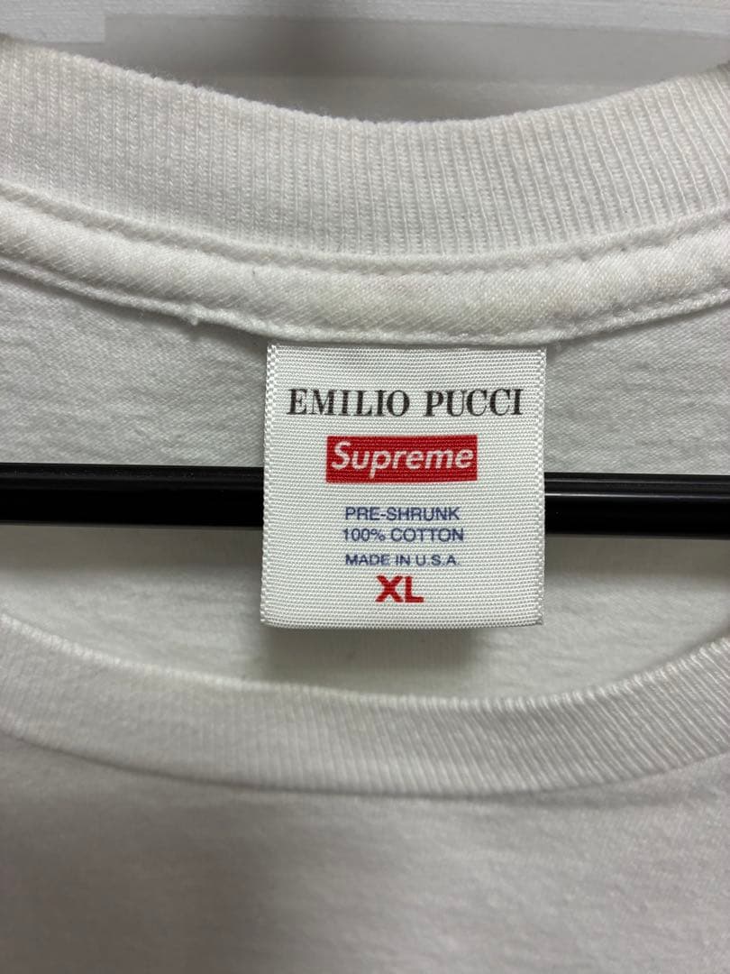 Supreme x Emilio Pucci Tシャツ XL ホワイト