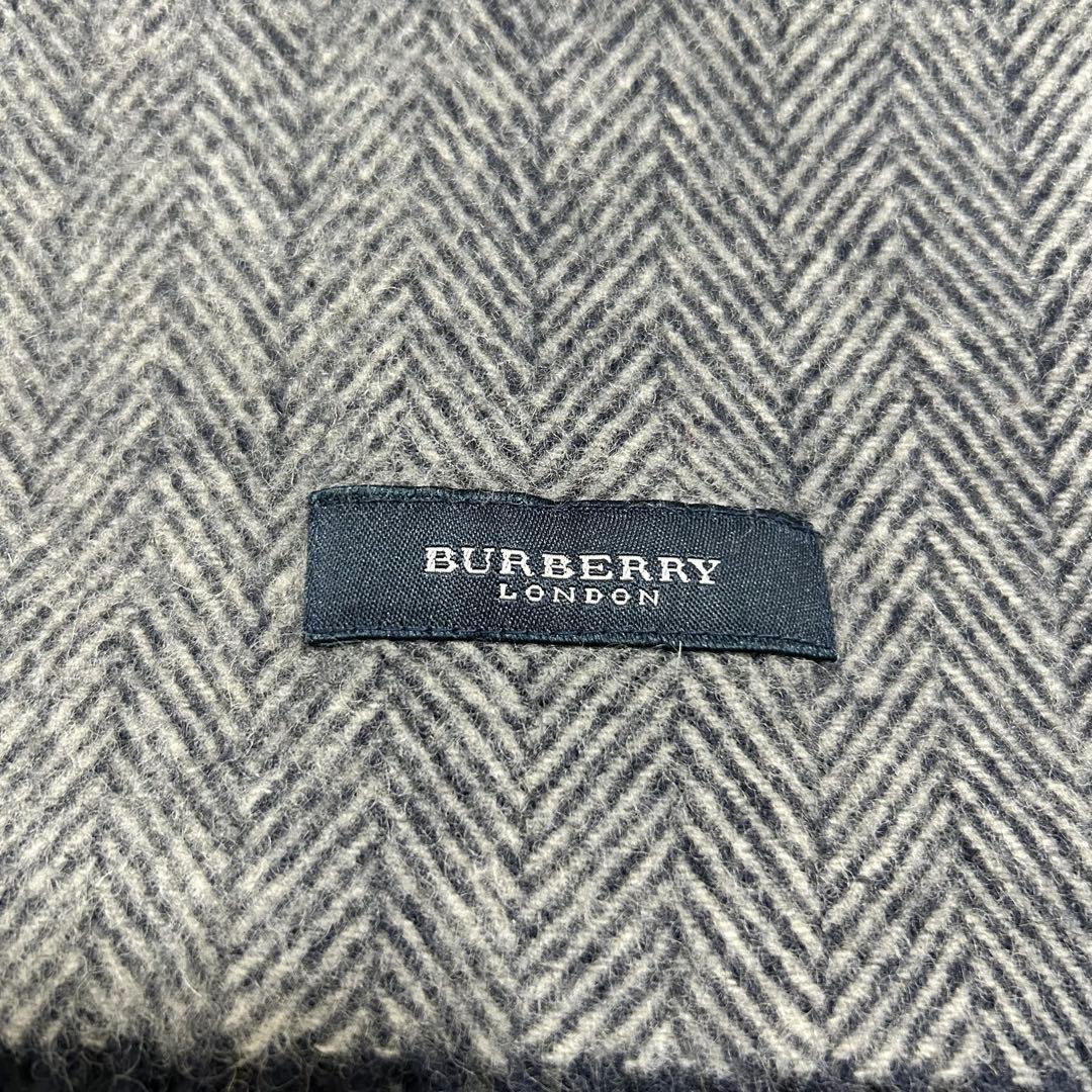 BURBERRY LONDON ウール ストール／ブランケット ヘリンボーン