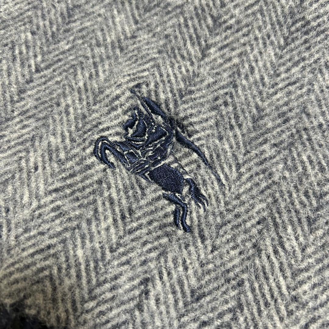 BURBERRY LONDON ウール ストール／ブランケット ヘリンボーン