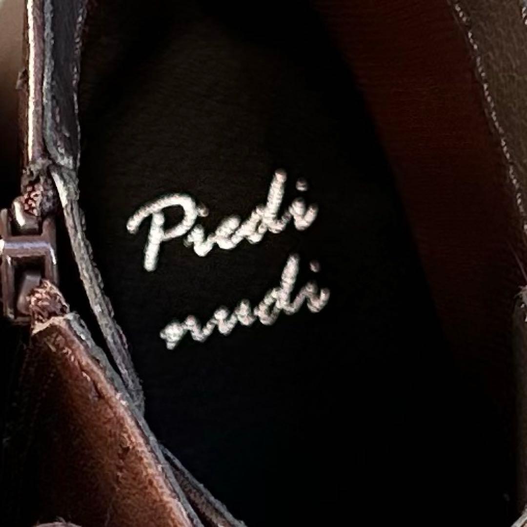 piedi nudi 本革 ショート ブーツ ダークブラウン 24.5cm 新品