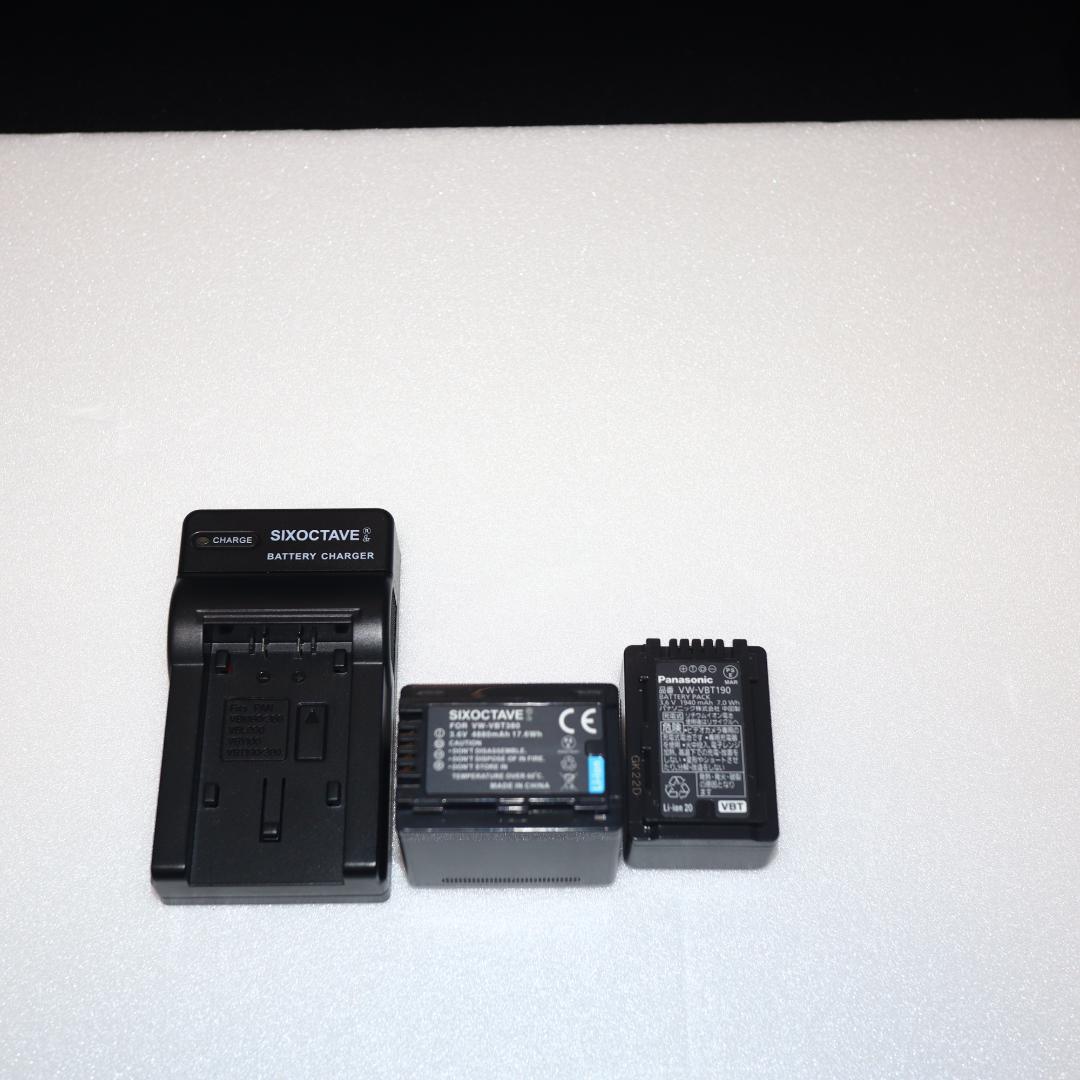 極美品 Panasonic HC-VX929MS 4K ビデオカメラ本体充電器