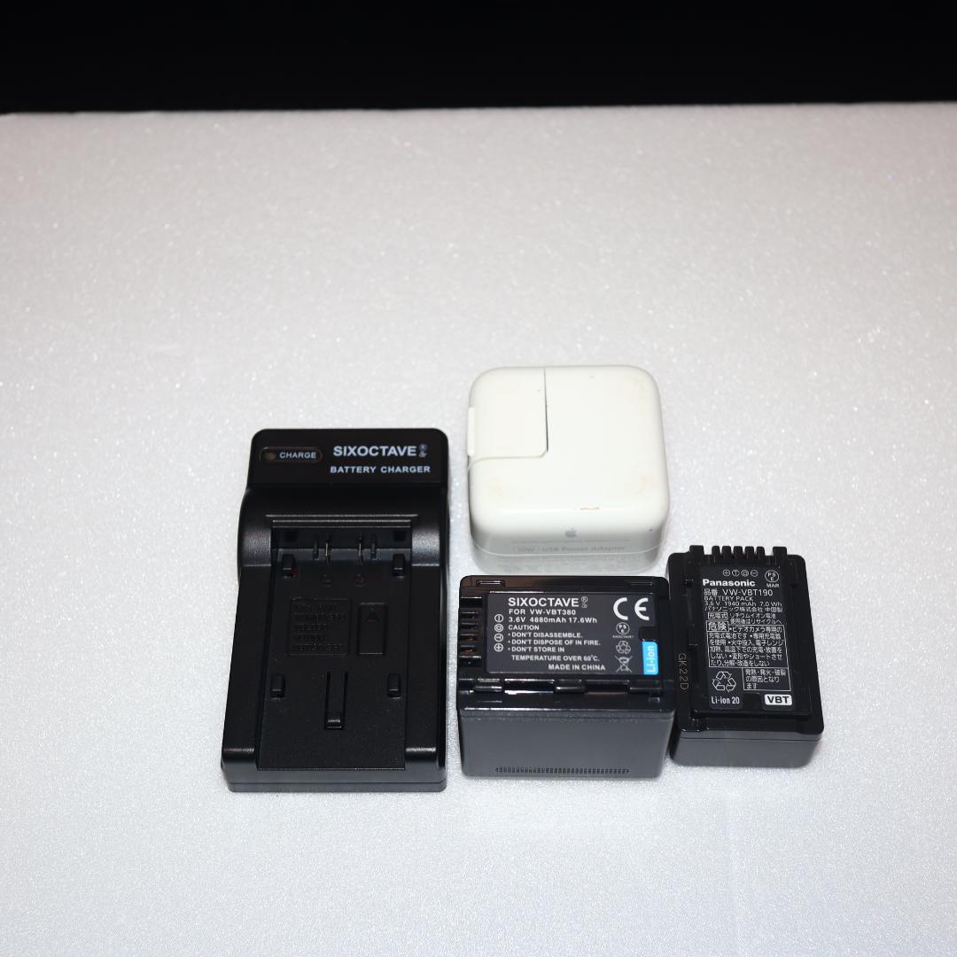 極美品 Panasonic HC-VX929MS 4K ビデオカメラ本体充電器