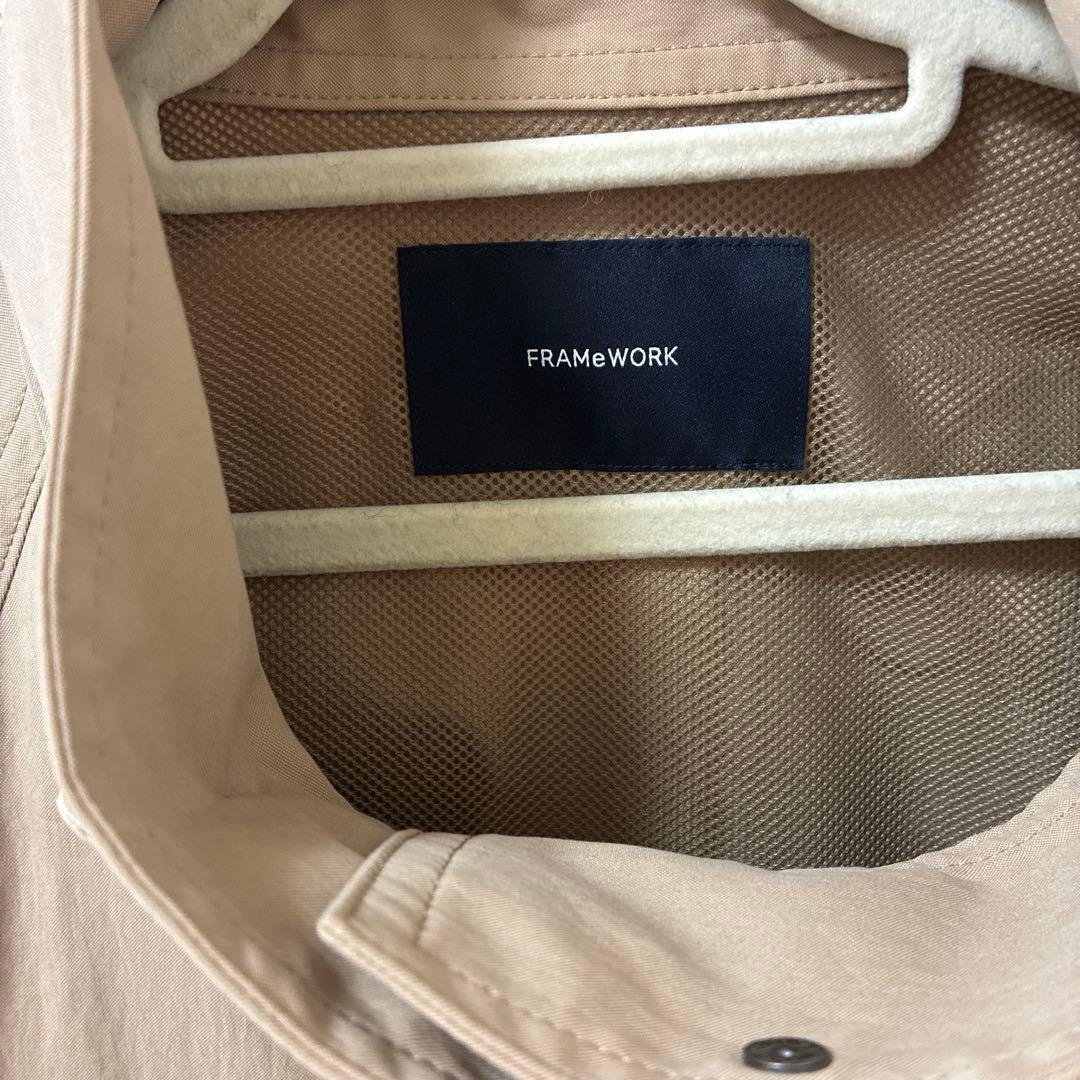 【FRAMeWORK】 撥水テントラインコート
