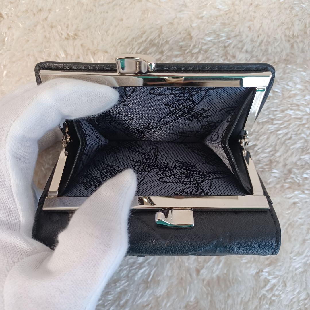 ✨極美品✨Vivienne Westwood　三つ折り財布　ブラック　袋・箱付き