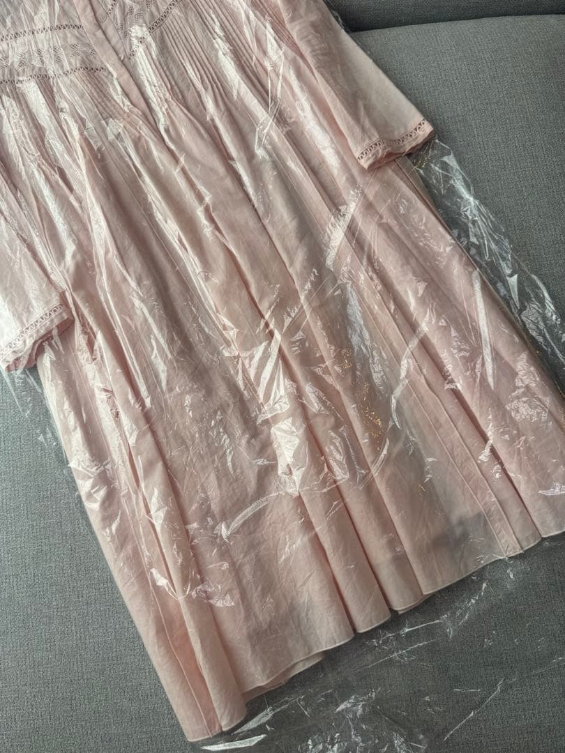め*こ様 LAUBE BLANC Pin-tuck Lace Mini Dres