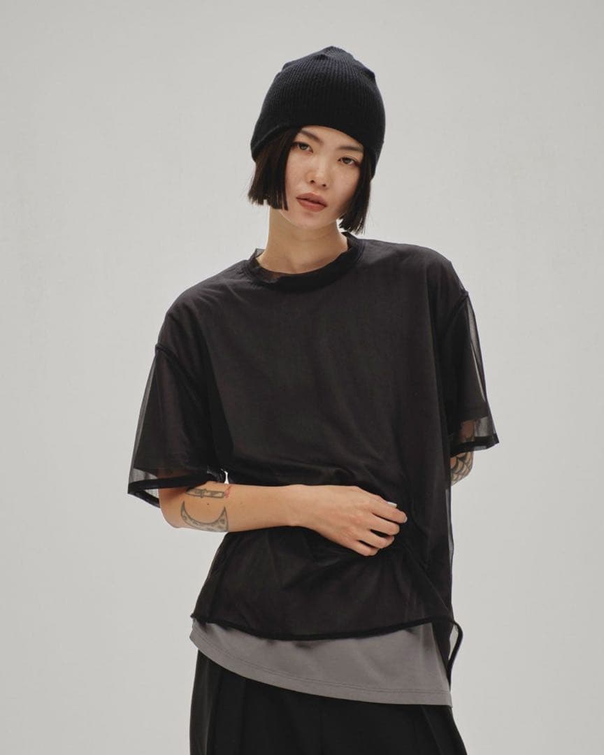トップス todayful Halfsleeve Sheer T-shirts