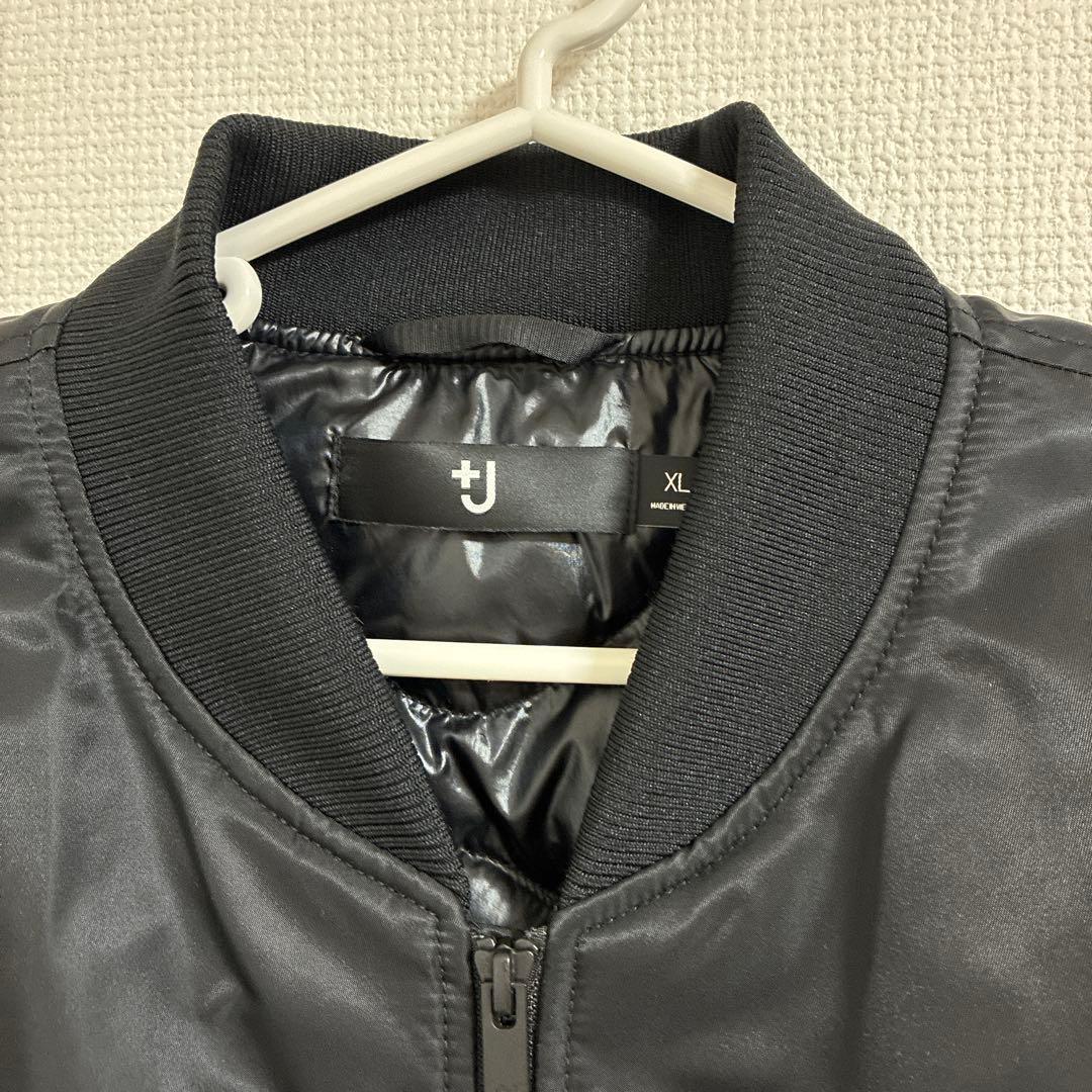 UNIQLO+J ユニクロ　ブラック MA-1 XL 黒　プラスジェイ