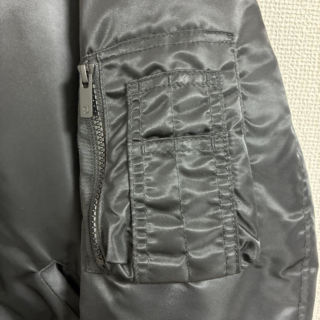 UNIQLO+J ユニクロ　ブラック MA-1 XL 黒　プラスジェイ