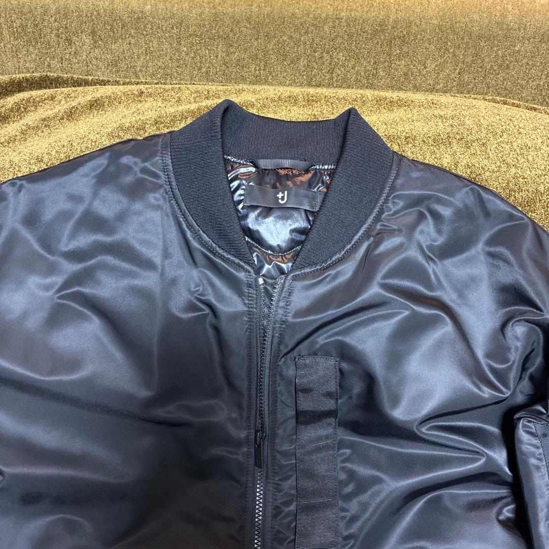 UNIQLO+J ユニクロ　ブラック MA-1 XL 黒　プラスジェイ