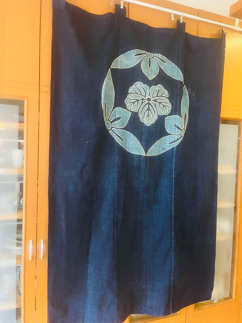 最終　藍染　型染　97×150㎝